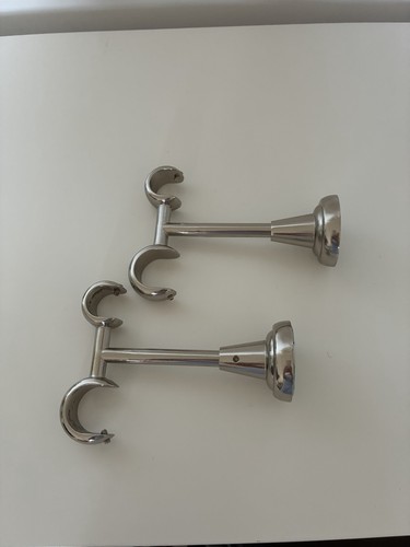 Double curtain pole - curtain, fixing