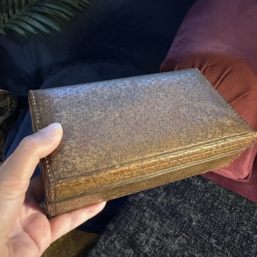 Antique c1920 ostrich leather - antique,