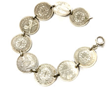 Antique silver threepenny Coin