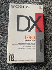 Sony DX L-750 Betamax Video Tape sealed