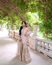 DRESS BOLLYWOOD SUIT PAKISTANI INDIAN WEDDING DHOTI TOP SALWAR KAMEEZ PARTY WEAR