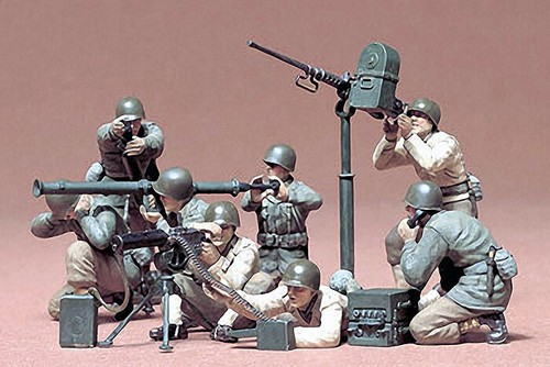 Tamiya gun and mortar - and,
