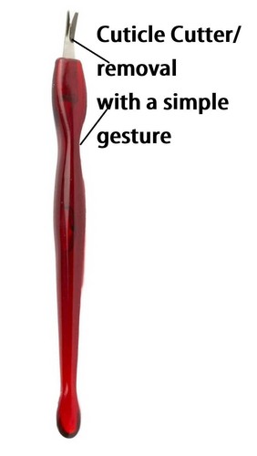 Shaped cuticle trimmer - cuticle, knife