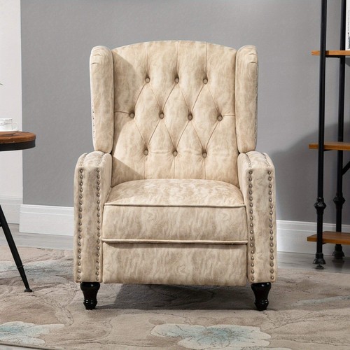 Manual reclining armchair - armchair, with