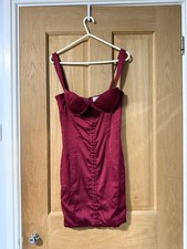 Oh Polly Burgundy Mini Dress
