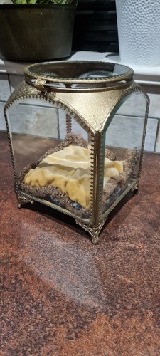 Vintage french bevelled glass - vintage,