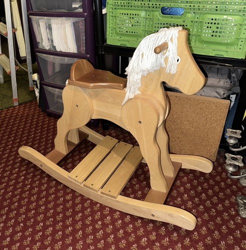 Wooden rocking horse kids - horse, toy