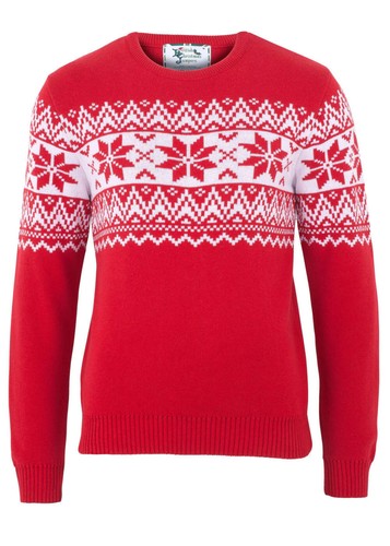 The nordic fairisle red mens - nordic,