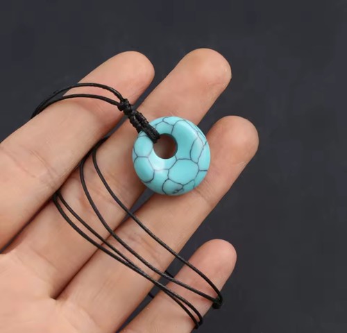 Donut round hole crystal - hole,