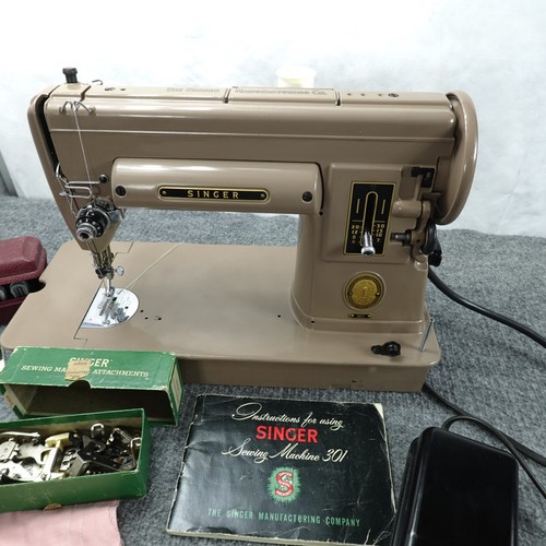 Singer 301 sewing machine 1955 - singer,
