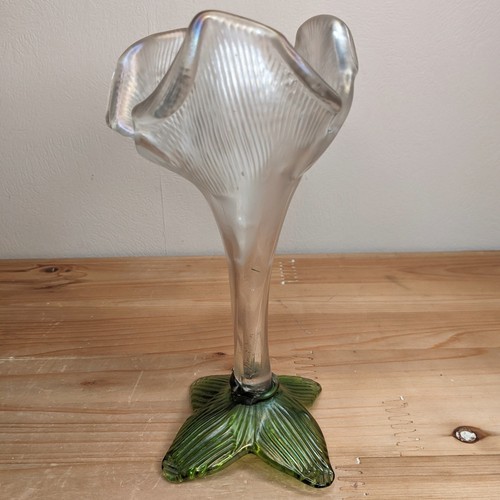 Arte nouveau glass vase flower - arte,