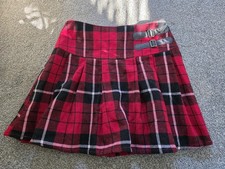 11 Years Next Red Tartan Skirt