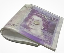 Realistic £20 Cash Wad