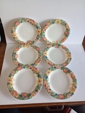 Marks & Spencer St Michael 'Millbrook' 6 x 16cm Side Plates. Excellent Condition