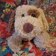 TESCO 9" BROWN PUPPY DOG SOFT TOY PLUSH STUFFED ANIMAL 2006