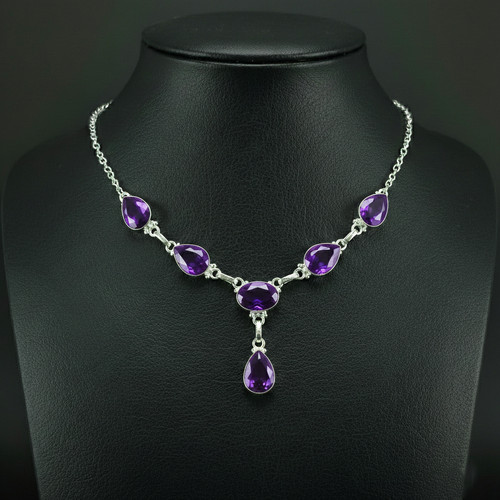 Amethyst gemstone 925 sterling - gemstone,