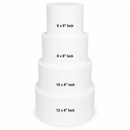 Inch thick round foam cake - 6-inch,