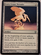 Ivory Crane Netsuke - Saviors of Kamigawa - MTG