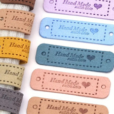 Handmade with love Labels Tag Hat Jeans Bag Tags Handmade Craft Sewing Clothes