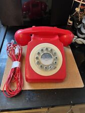 Red Telephone  1980s  Press Button  Handset Telephone Display Prop