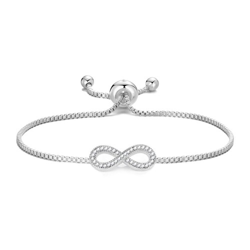 Silver plated infinity - silver,
