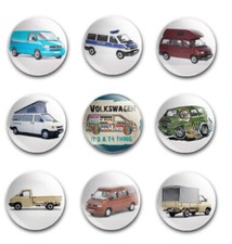 25mm  BUTTON BADGES X9