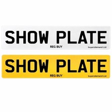 SHOW PLATES | 2D NUMBER PLATES