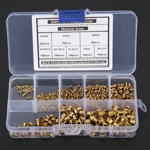 Brass corn rivets set - corn,