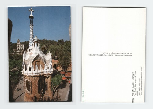 Vintage postcard parc - vintage, guell