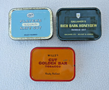 3 x Vintage 2oz tobacco tins