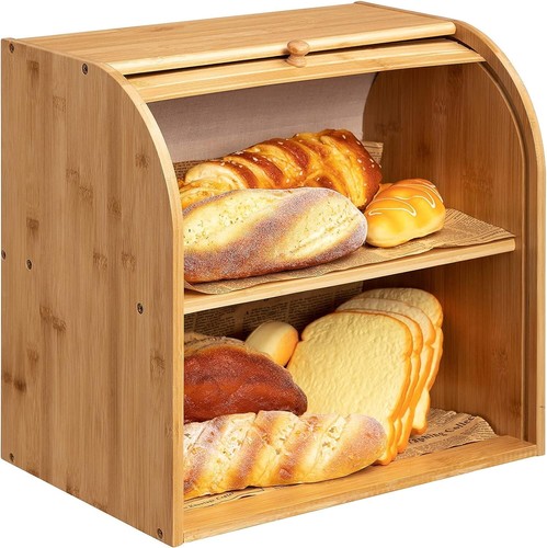Bamboo bread bin - bin, with