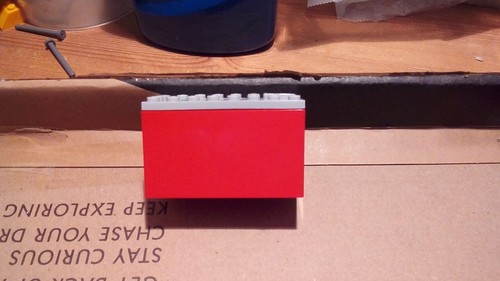 Lego train red battery box - red,