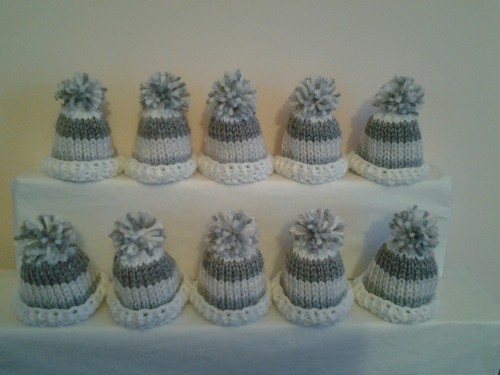 Shades grey hand knitted - of,