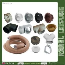 65mm Truma End Outlet Elbow Tee Blanking Plug Backnut Ducting- 2E, 4E, D4E, D6E