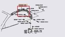 TOYOTA CELICA GT ST202 94-99  CONVERTIBLE ROOF ARM LEFT middle