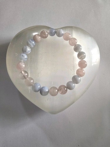 Beautiful rose quartz - quartz, blue