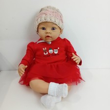 Lindy Murray Reborn Doll 19" Red White Knit Hat Christmas Top WRDC-EP