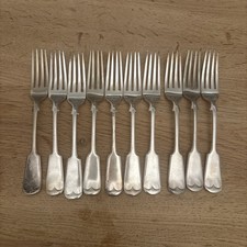 Antique m silver plate - e,