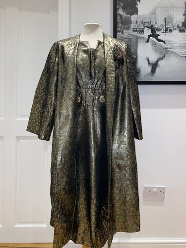 1950 gold and green lame - 1950’s,