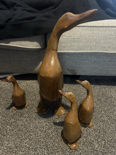 Bamboo root ducks - root,