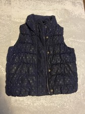 Girls Gilet Age 6-7 Gap Navy