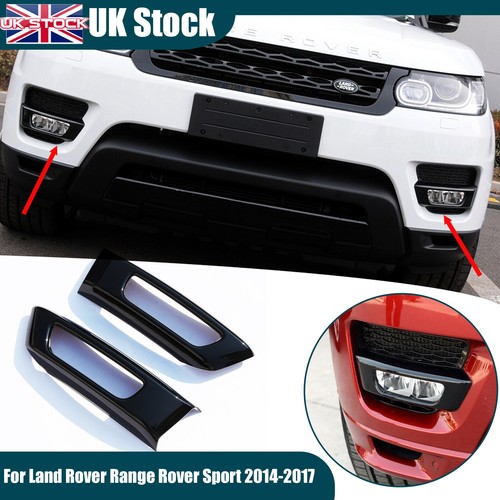 Black front fog light cover - black,