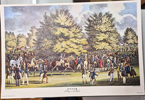Epsom horse racing art - epsom, print