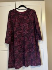 Gudrun Sjoden Purple Flower Detail Dress Size L