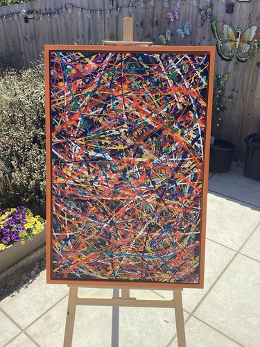Acrylic canvas large - acrylic,