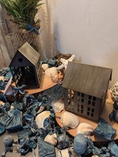 Two Grey Shabby Chic Tea light