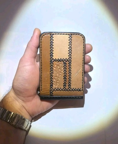 Handmade leather bifold wallet - handmade,