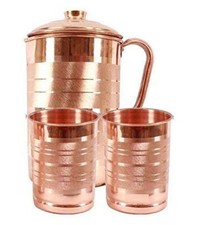Pure Copper Water Pitcher Jug