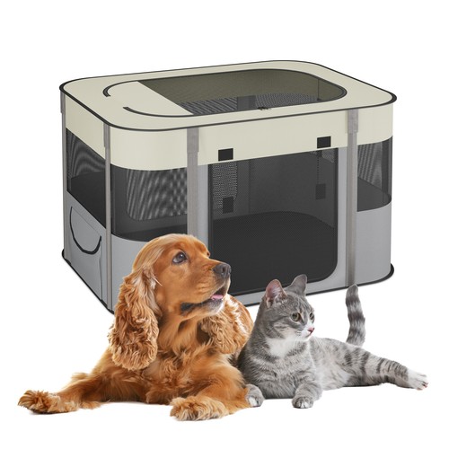 Folding pet playpen puppy run - folding,