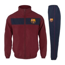 FC Barcelona Boys Tracksuit Jacket & Pants Set Kids OFFICIAL Football Gift